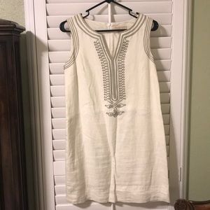 Michael Kors linen off white dress size 10